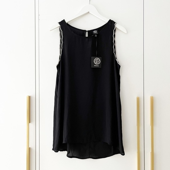 BNWT Bobeau Silky tank with scalloped edge - Picture 1 of 7